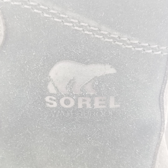 Sorel Explorer Joan Waterproof Snow Boots-Black Leather/Grey Faux Fur- Women's 7 - Picture 6 of 16